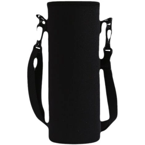 Premium Portable Insulated 800ml Neoprene Water Bottle Cage With Adjustable Shoulder Strap Stainless Steel Glass/Plastic Bottles