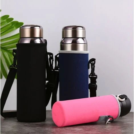 Premium Portable Insulated 800ml Neoprene Water Bottle Cage With Adjustable Shoulder Strap Stainless Steel Glass/Plastic Bottles - Image 5