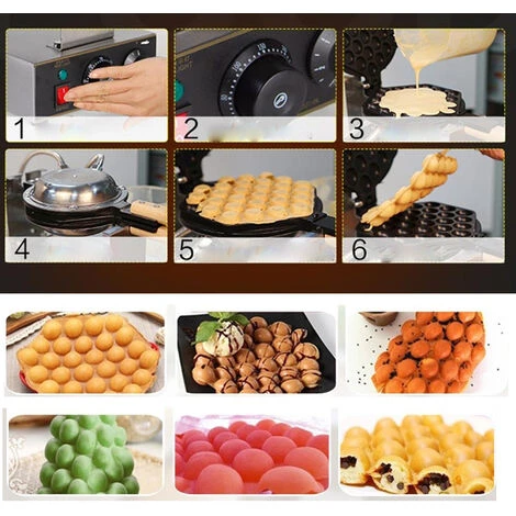 Electric Waffle Maker Pancake Oven Professional Waffle Maker Machine 110V-220V(Euro Standard Socket) - Image 5