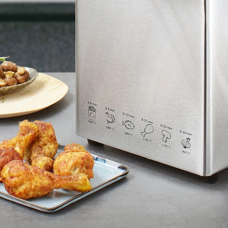 Monzana Deep Fryer 4 Liters Stainless Steel With Oil 2000 Watts Removable Oil Container Adjustable Temperature Cold Zone Technology - Image 4