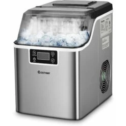 Countertop Ice Maker Portable Ice Cube Making Machine 18KG/24H Home Office Bar