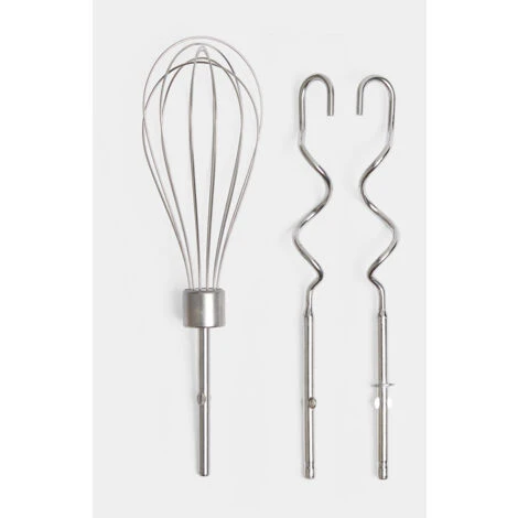 VonShef Professional 300W Hand Mixer, Cream, Includes Chrome Beaters, Dough Hooks, Balloon Whisk + 5 Speed With Turbo Button - Image 2