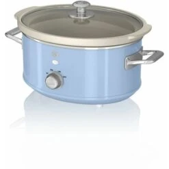 Swan 3.5L Slow Cooker Retro Blue