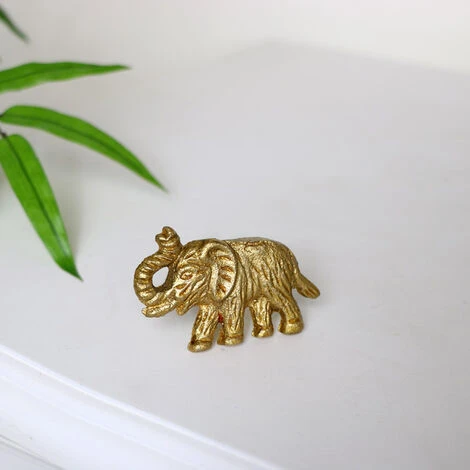 Gold Elephant Drawer Knob - Image 3