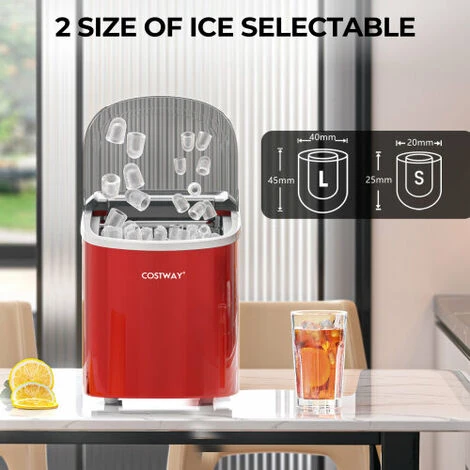 Countertop Ice Maker Machine 2.2 L Portable Ice Cube Maker W/ Bullet Shaped Ice Cube - Image 2