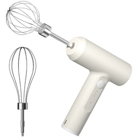 Electric Egg Beater With Two Wire Beaters Food Beater 3 Speed Whisk Vertical Cordless Hand Mixer With Egg Separator For Cake Egg Custard Cooking