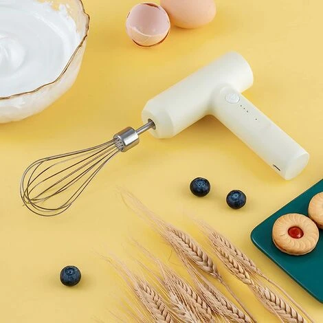 Electric Egg Beater With Two Wire Beaters Food Beater 3 Speed Whisk Vertical Cordless Hand Mixer With Egg Separator For Cake Egg Custard Cooking - Image 4