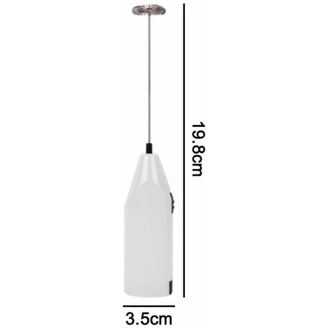 HIASDFLS Lot De 2 Mousseurs À Lait Portables À Piles – Fouet Électrique Pour Mousseur À Café, Agitateur À Batterie, Mousseur À Lait Portable, Mini Mélangeur Pour Café À L'Épreuve Des Balles, Cappuccin - Image 2