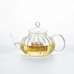 Glass Teapot With Infuser Pumpkin Design(600ml Pumpkin Teapot)