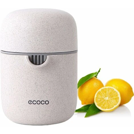 Lemon Squeezer And Simple Manual Citrus Juicer Small Portable Lime Juicer Cup With Two Ways Of Use For Different Fruits(Wheat Color)