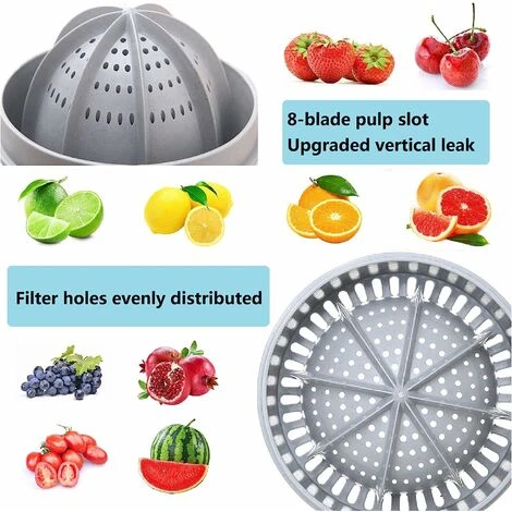 Lemon Squeezer And Simple Manual Citrus Juicer Small Portable Lime Juicer Cup With Two Ways Of Use For Different Fruits(Wheat Color) - Image 4