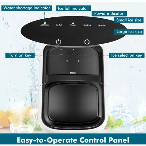 15KG/ 24H Countertop Ice Maker Portable Ice Maker Machine W/ Ice Scoop - Image 3