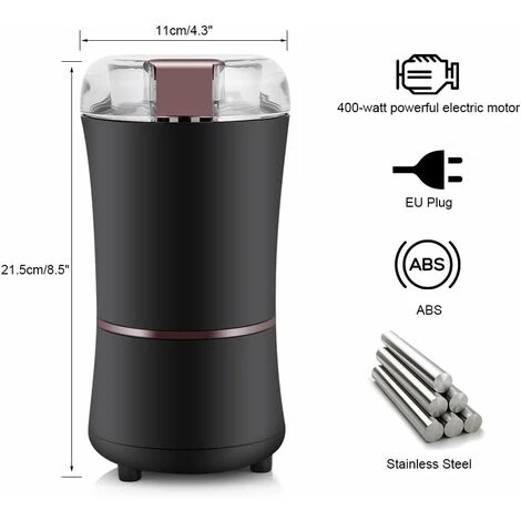 Electric Coffee Grinder, 150W Electric Coffee Grinder Frijol Grinder Spice Nothing Grinder With Stainless Steel Blade - Image 2