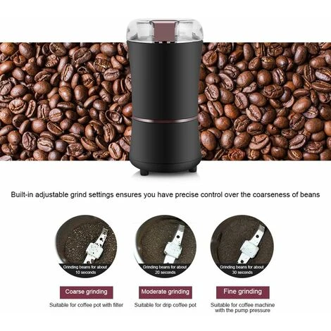 Electric Coffee Grinder, 150W Electric Coffee Grinder Frijol Grinder Spice Nothing Grinder With Stainless Steel Blade - Image 4