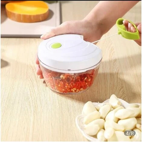 Garlic Extractor Garlic Pestle Stainless Steel Vegetable Cutter Manual Meat Grinder - Image 2