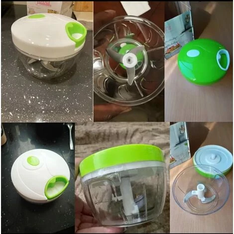 Garlic Extractor Garlic Pestle Stainless Steel Vegetable Cutter Manual Meat Grinder - Image 5