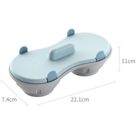 Egg Poacher - 2 Cavity Edible Silicone Egg Boiler Set, Double Egg Cups For Hard Boiled Eggs, Blue - Image 4