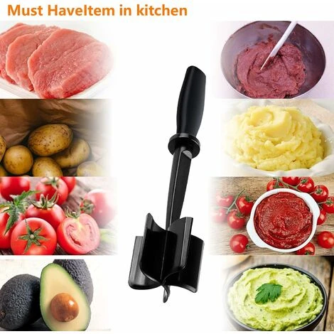 Meat Chopper, Ground Meat Chopper Utensil, Multifunctional Heat Resistant Masher And Mix Chopper For Hamburger Meat, Ground Beef, Turkey And More, Hamburger Chopper Utensil Non Stick Cookware - Image 4