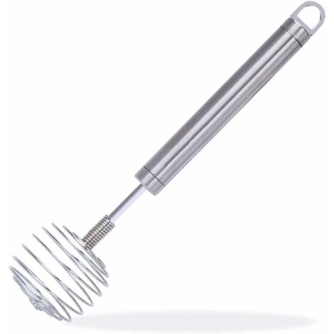 Stainless Steel Manual Egg Whisk, Hand Egg Mixer Eggbeater Blender Stirring Beater Cream Frother Flour Stirrer, For Family Restaurant Kitchen,9.05 In