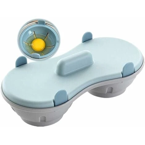Microwave Egg Poacher - Egg Boiler - Kitchen Utensil - Steamed - Kitchen Utensil(Blue)