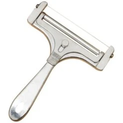 Stainless Steel Wire Cheese Slicer - Hand Held Cheese Cutter For Cheddar, Gruyere, Raclette
