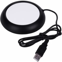USB Cup Warmer Drink Warmer Hot Plate Coasters For Coffee Warmer Utensils For Bar Office Home(Black)