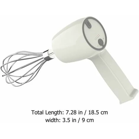 Stainless Steel Electric Whisk - Rechargeable Whisk - Milk Mixer For Easy Whipping Of Custard And Biscuit Cakes. - Image 2