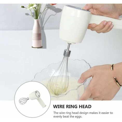 Stainless Steel Electric Whisk - Rechargeable Whisk - Milk Mixer For Easy Whipping Of Custard And Biscuit Cakes. - Image 4