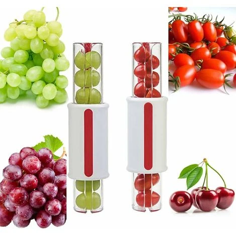 Fruit Slicer Tomato/grape/cherry Slicer Fruit Kitchen Decoration Kitchen Gadgets Vegetable Slicer Kitchen Gadgets 1 Piece Red 20x7.5x7cm - Image 5