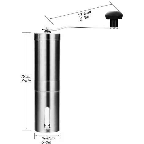Moulin à Café Manuel Avec Réglage Réglable - Moulin à Bière Et Acier Inoxydable - Moulin à Café Pour Aeropress, Café Filtre, Expresso, Presse Française, Infusion Turque - Image 4