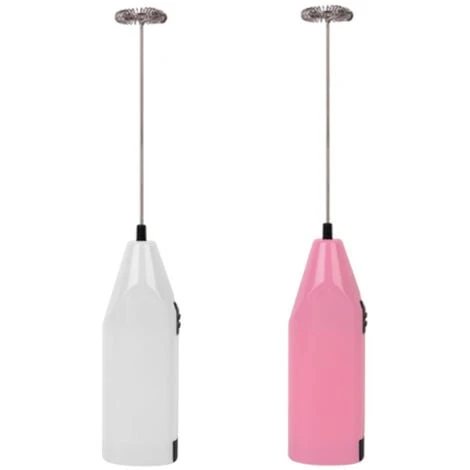 GDRHVFD Portable Battery Operated Milk Frothers - Electric Coffee Frother Whisk, Battery Powered Stirrer, Portable Milk Frother, Mini Blender For Bulletproof Coffee, Cappuccino, Latte, Frappe And Mat