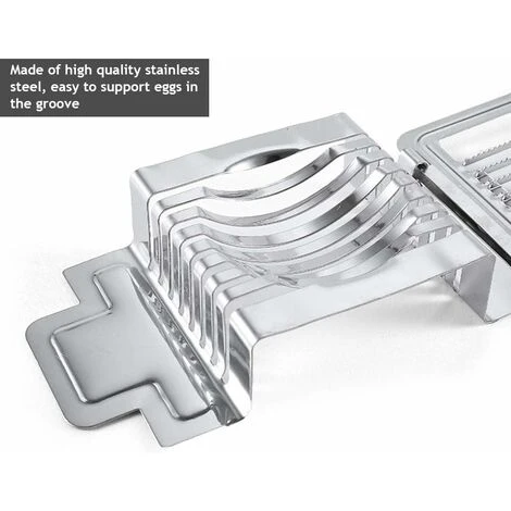 Egg Cutter, Stainless Steel Egg Cutter Mushroom Tomato Cutter Kitchen Baking Tool, Cheese Chopper Cutting Tool For Slicing Cheese Strawberry Kiwi Slicer Cutter - Image 3