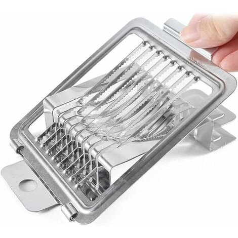 Egg Cutter, Stainless Steel Egg Cutter Mushroom Tomato Cutter Kitchen Baking Tool, Cheese Chopper Cutting Tool For Slicing Cheese Strawberry Kiwi Slicer Cutter - Image 5