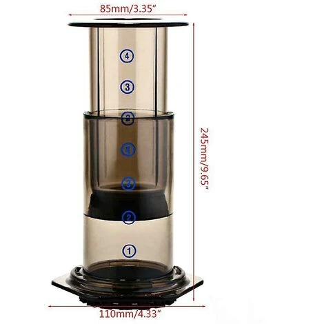Manual Coffee Machine Pressure Pot Transparent Manual Coffee Machine - Image 3