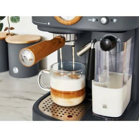 Swan Espresso Coffee Machine, Nordic Grey, ESE Pods Or Ground - SK22110BN - Image 5
