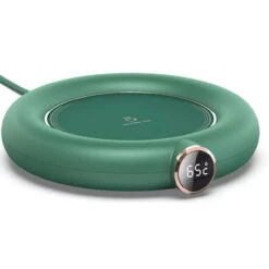 Coffee Mug Warmer For Desk Auto Shut Off USB, Electric Beverage Warmer For Coffee,Cocoa,Tea,Milk Green