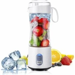 BPA Free Portable Mini Blender, Personal Blender For Smoothie And Shakes, Electric Fruit Blender With 6 Blades, 3D And USB Rechargeable