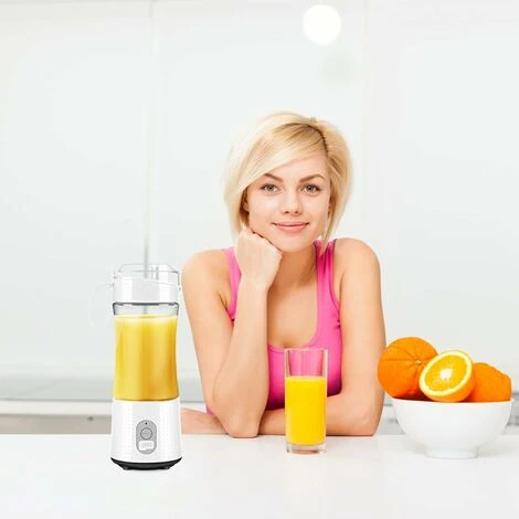 BPA Free Portable Mini Blender, Personal Blender For Smoothie And Shakes, Electric Fruit Blender With 6 Blades, 3D And USB Rechargeable - Image 3