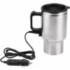 Electric Mug - 12V 450ml Stainless Steel + PP Premium Vacuum Insulated Travel Heated Mug