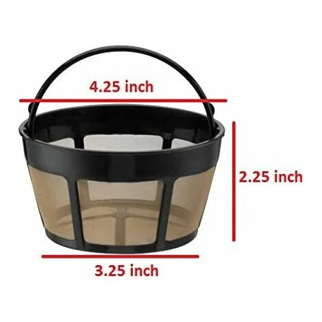 Reusable 8-12 Cup Coffee Filter Basket, Fits Coffee And Brewer - Image 2