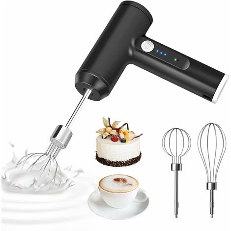 Cordless Electric Whisk Electric Whisk 3 Beaters 3 Adjustable Speeds