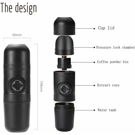 Portable Coffee Maker, 70ml Manual Coffee Maker, Mini Ground Coffee Maker, Portable, Espresso Maker Manual Coffee Maker, For Camping Hiking - Image 4