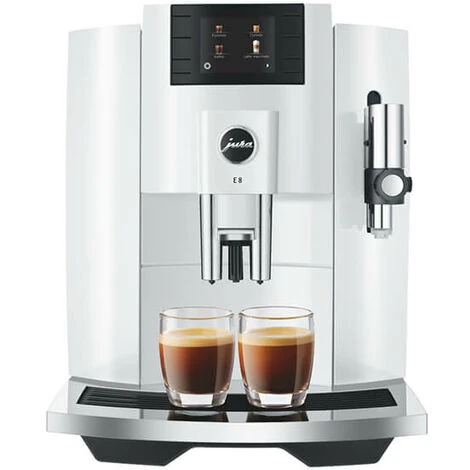 Jura E8 Piano White Coffee Machine
