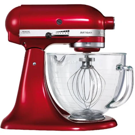 KitchenAid Artisan Mixer 156 Candy Apple With Glass Bowl With Free Gift - Image 2