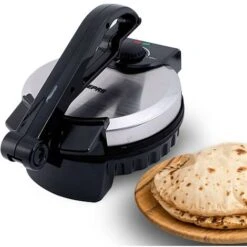 Geepas Electric Chapati Maker Flat Bread Naan Tortilla Fulka Roti Press Machine
