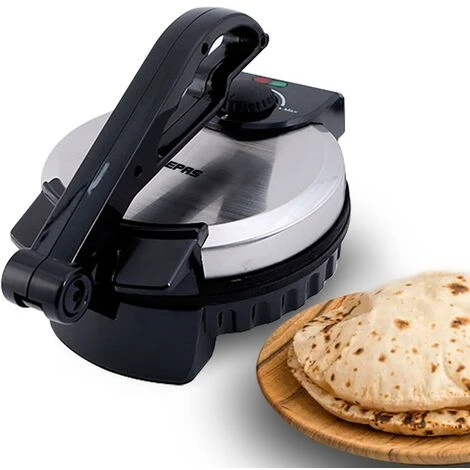 Geepas Electric Chapati Maker Flat Bread Naan Tortilla Fulka Roti Press Machine
