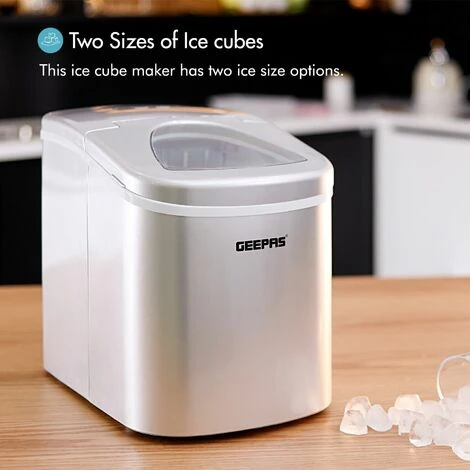 Countertop Ice Cube Maker Machine 2.2L Electric Fast Automatic Portable Geepas - Image 4