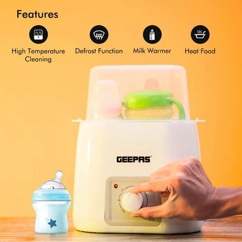 Baby Bottle Warmer Milk Baby Food Warmer Defrost Breast Milk 150W Geepas - Image 2