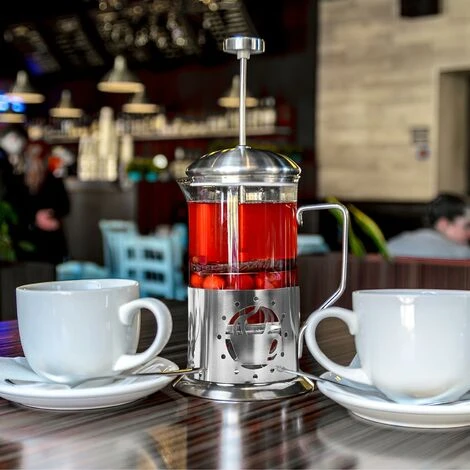 French Press Coffee Maker Morning Coffee Brewer Heat Resistant Glass Tea Maker - Image 3