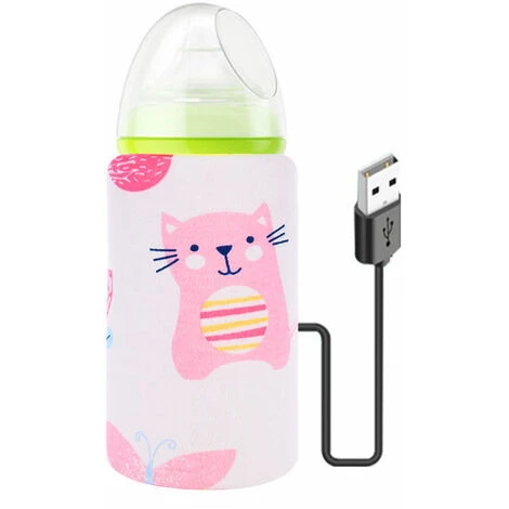 Portable USB Baby Bottle Warmer Thermostat For Outdoor Family Travel (Cat)